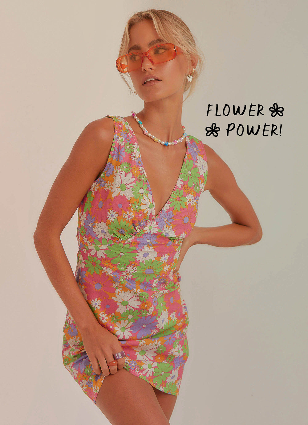 70's 2025 floral dress