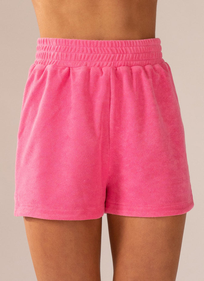 Cast Away Terry Shorts - Perry Pink