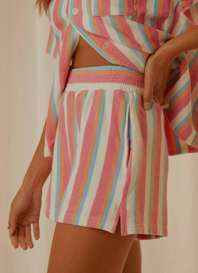 Kauai Terry Shorts - Vintage Stripe