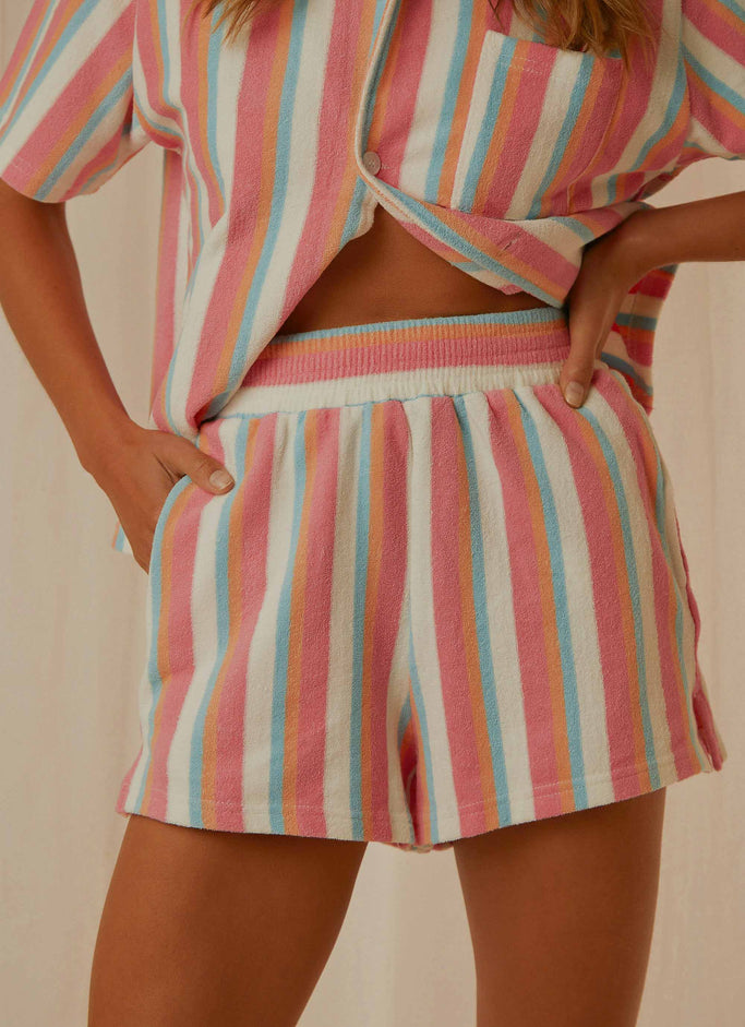 Kauai Terry Shorts - Vintage Stripe