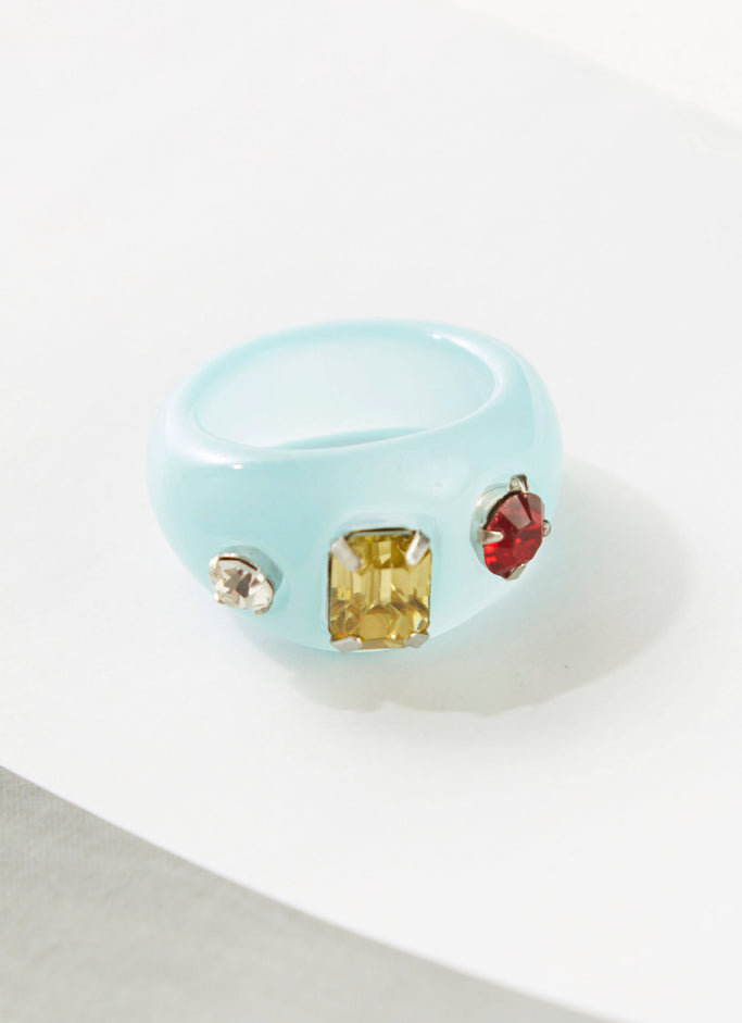 Real Groove Resin Ring Set - Multi