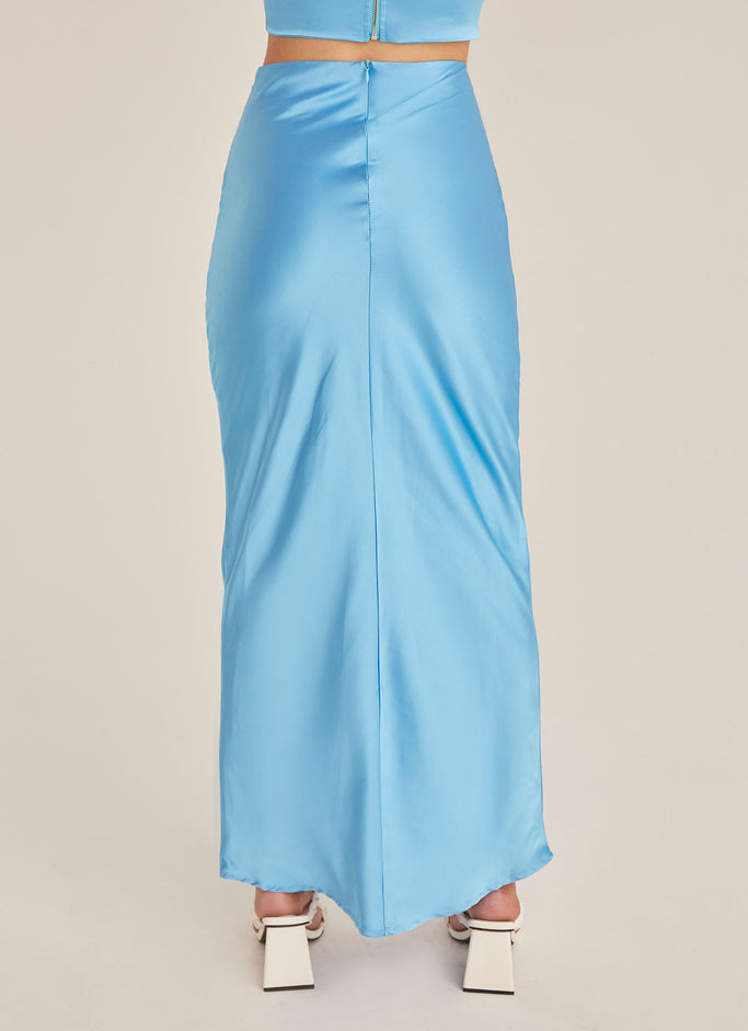 Mondello Maxi Skirt - Azure
