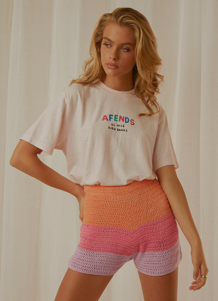 Unisex Hemp Retro Fit Tee - Ariel Pink
