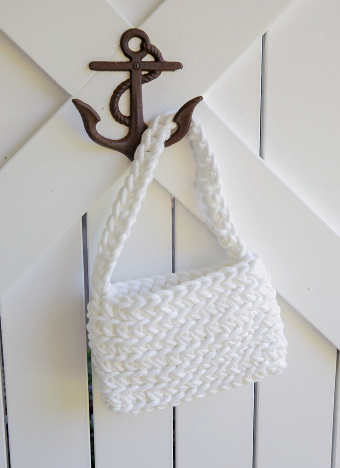 Getaway Weekend Crochet Bag - White