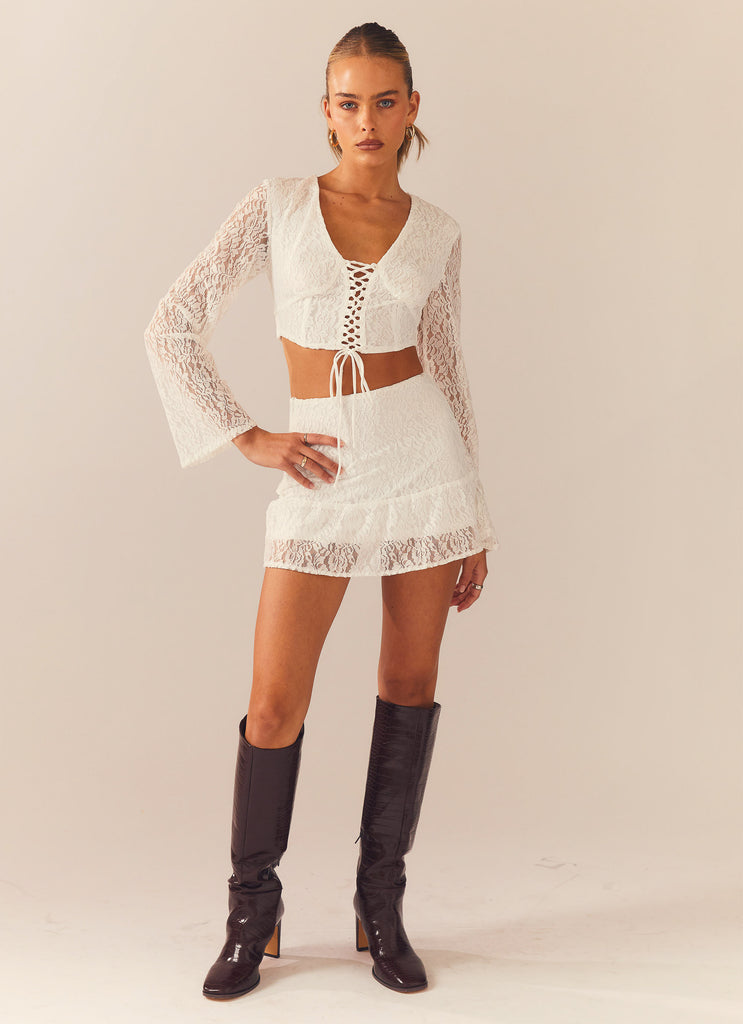 Free & Wild Lace Top - Ivory