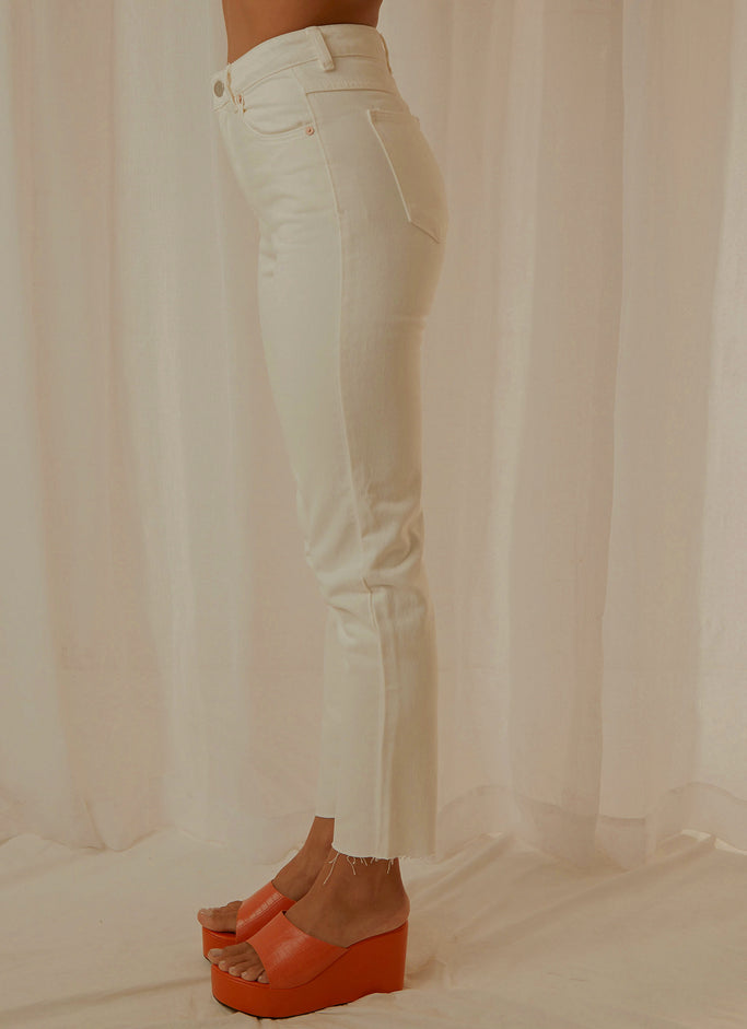 A 94 High Slim Jean - White Fade