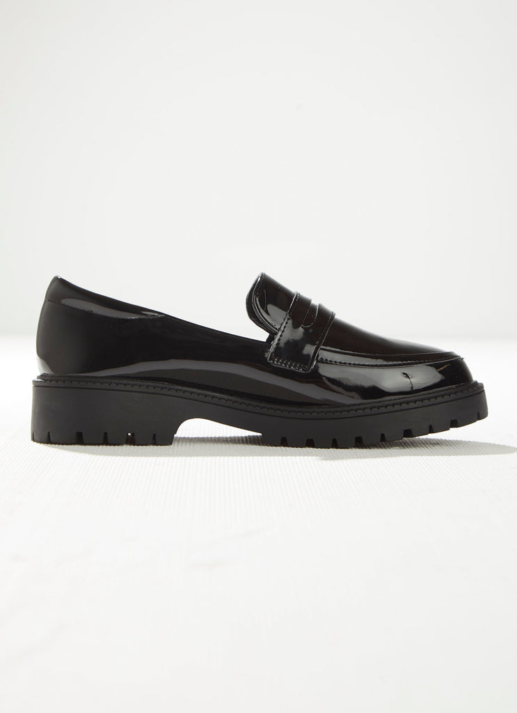 Lucinda Loafer - Gloss Black