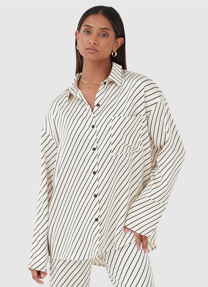 Norma Shirt - Diagonal Stripe