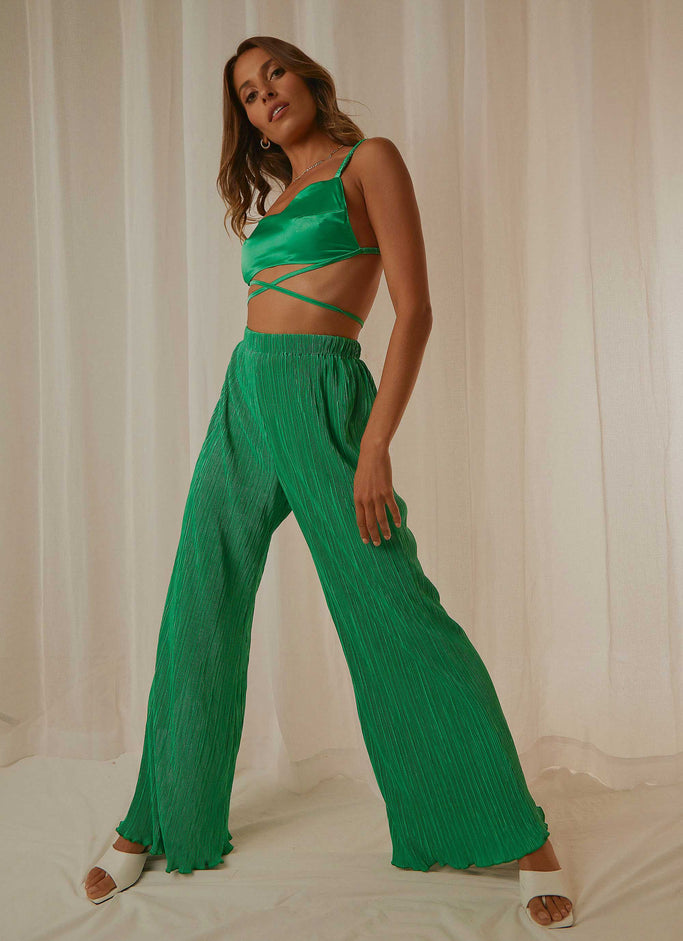 90s Muse Pants - Jade Green