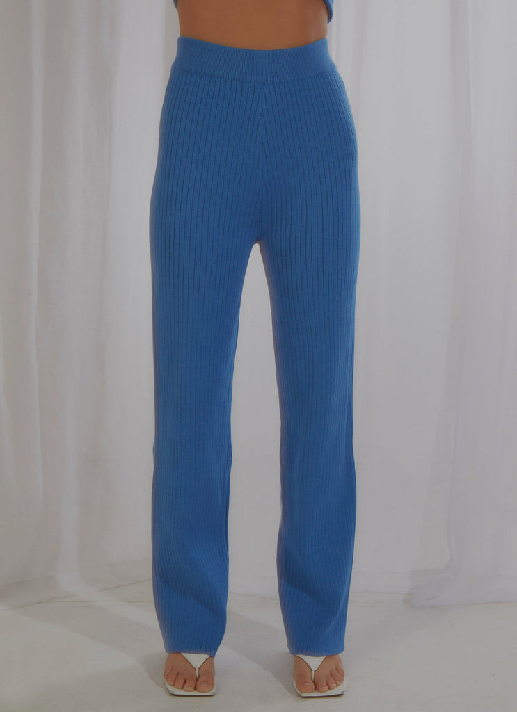 Only Vice Knit Pants - Cobalt