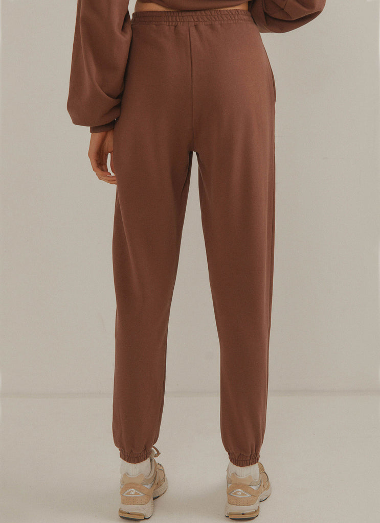 Holiday House Sweatpant - Choc Brown