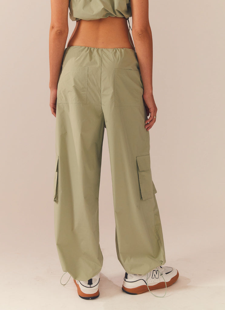 Hacker Parachute Pants - Fern