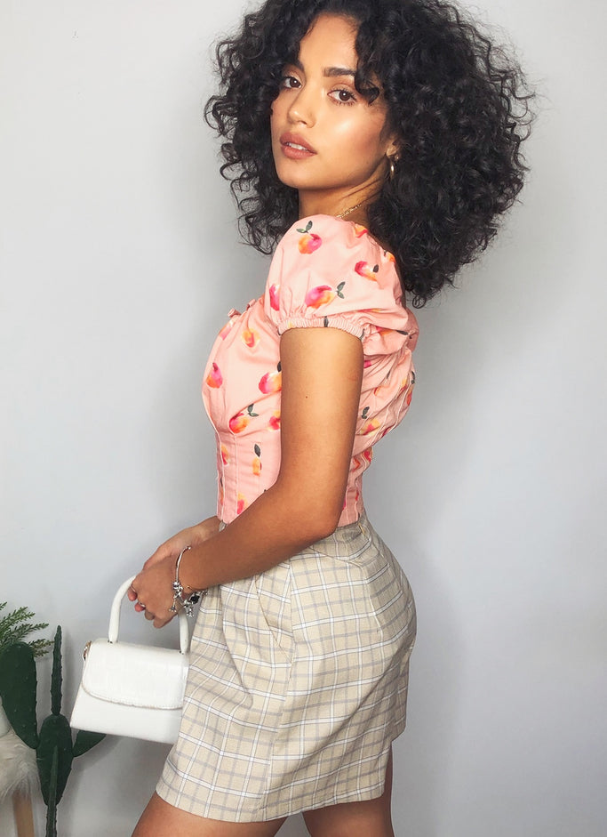 Tutti Frutti Bodice - Peach