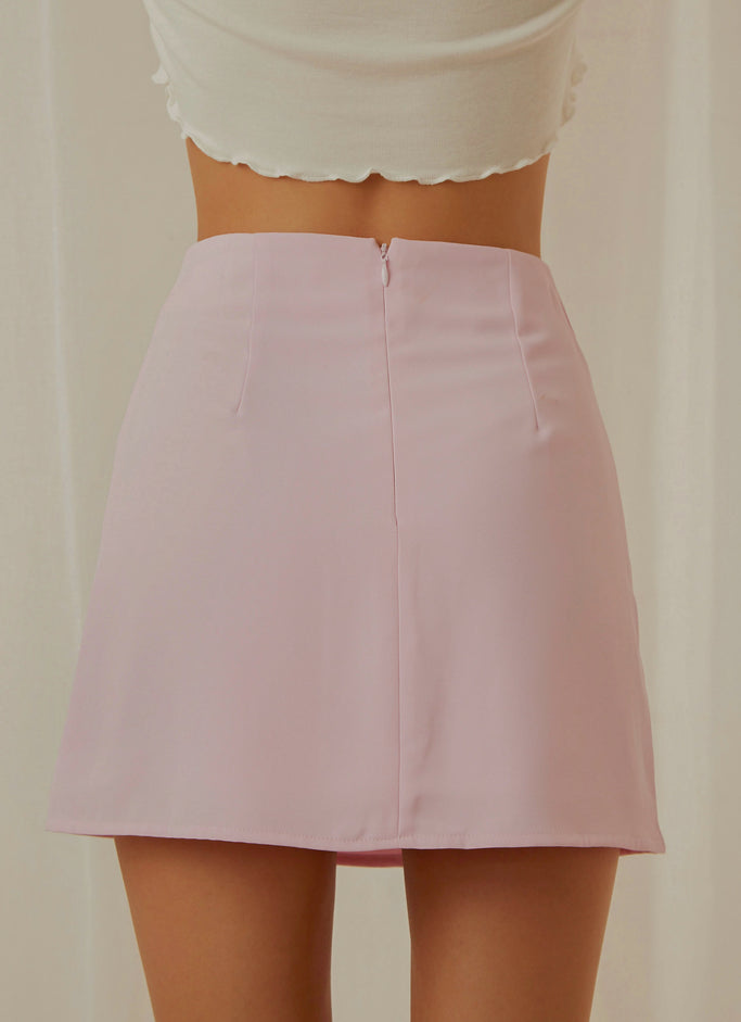 Vintage Town Mini Skirt - Pink