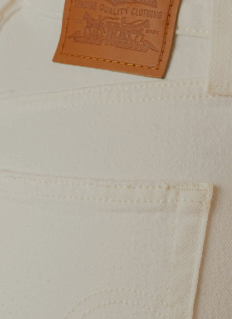 Ribcage Straight Ankle Jeans - Cloud Over