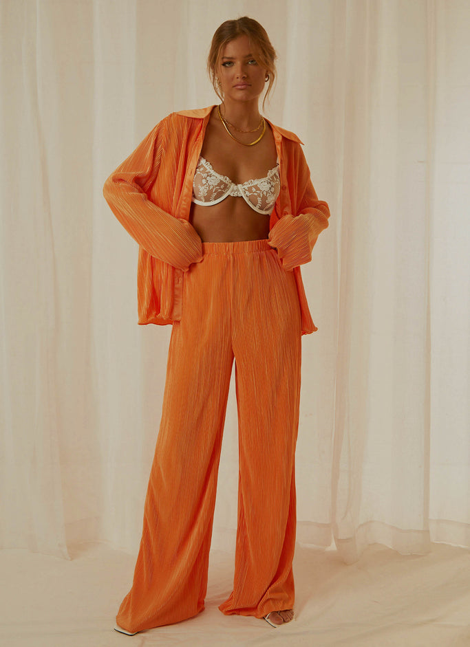 90s Muse Pants - Tangerine