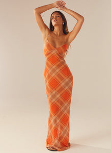 Broadway Nights Maxi Dress - Saffron