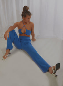 Only Vice Knit Pants - Cobalt