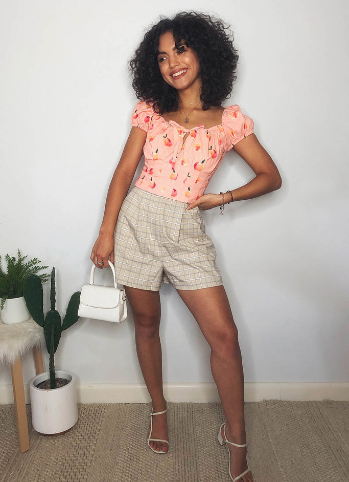 Tutti Frutti Bodice - Peach