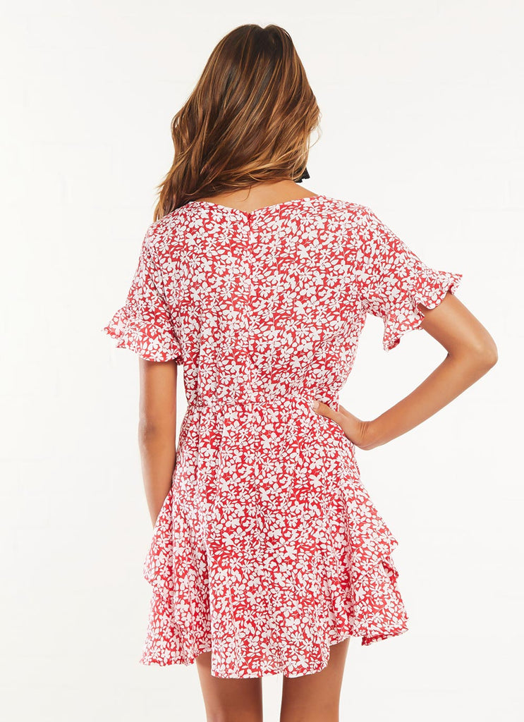 Quiss Dress - Red Floral