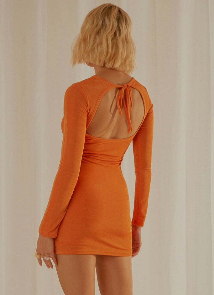 French Mood Mini Dress - Orange