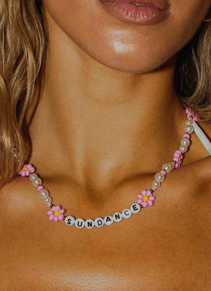 Sundance Bead Necklace - Pearl Multi