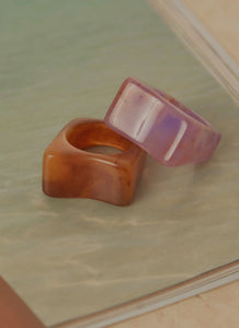 Art House Resin Ring - Sepia