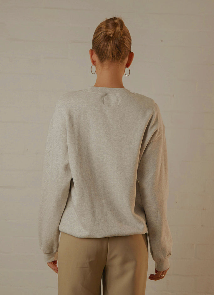 The Reaction Sweat - Light Grey Marle