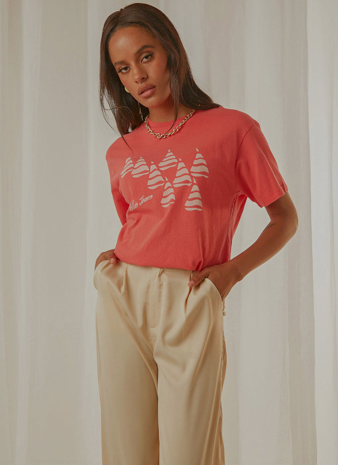 Cape Cod Tomboy Tee - Red