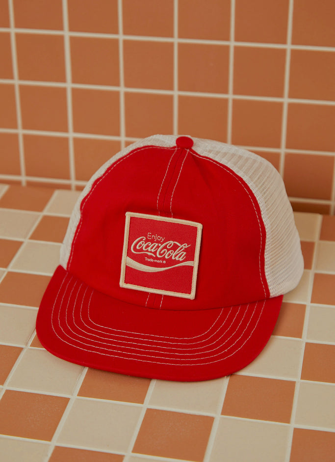 Coca Cola Trucker Cap - Coke Red