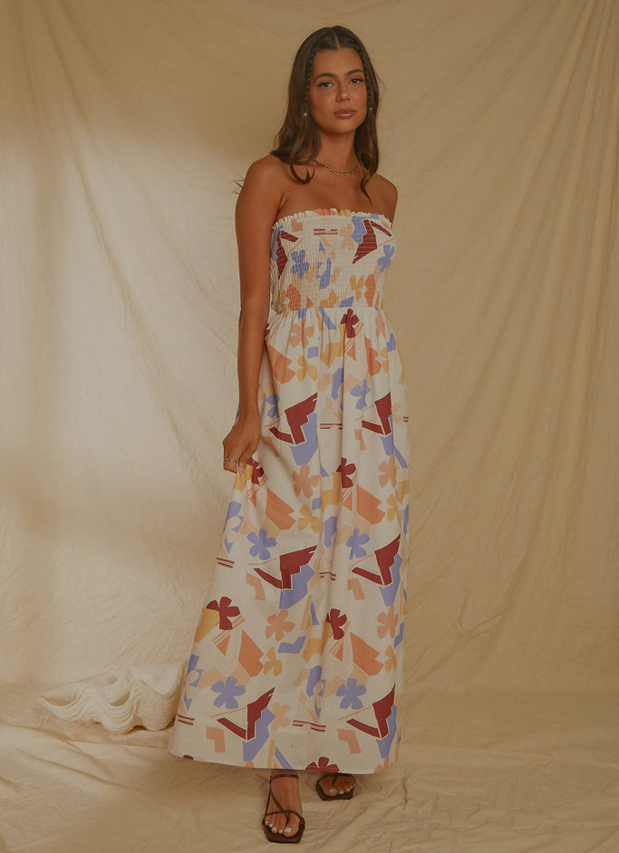 Holiday Sun Maxi Dress - Abstract Resort