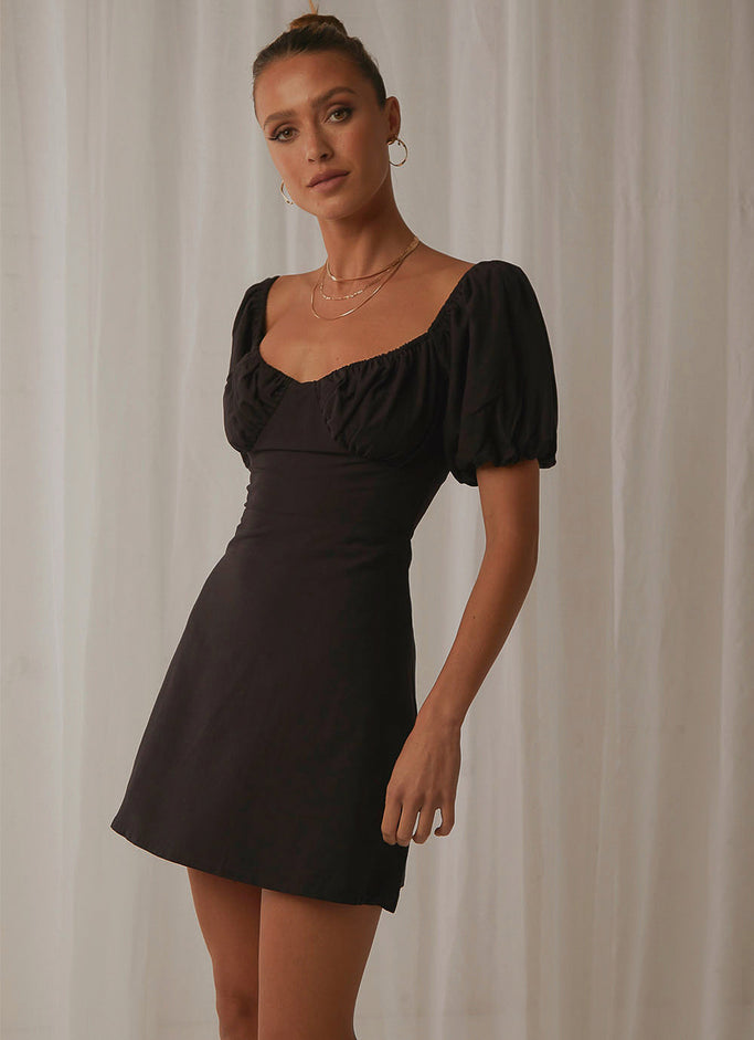 San Sebastian Mini Dress - Black