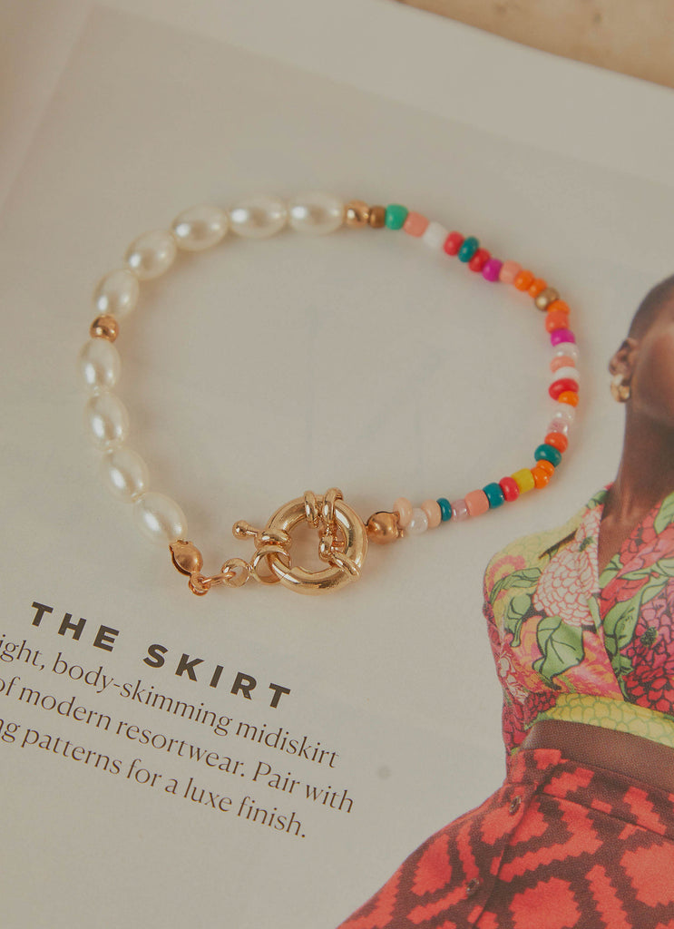 Carissa Bracelet - Pearl Multi