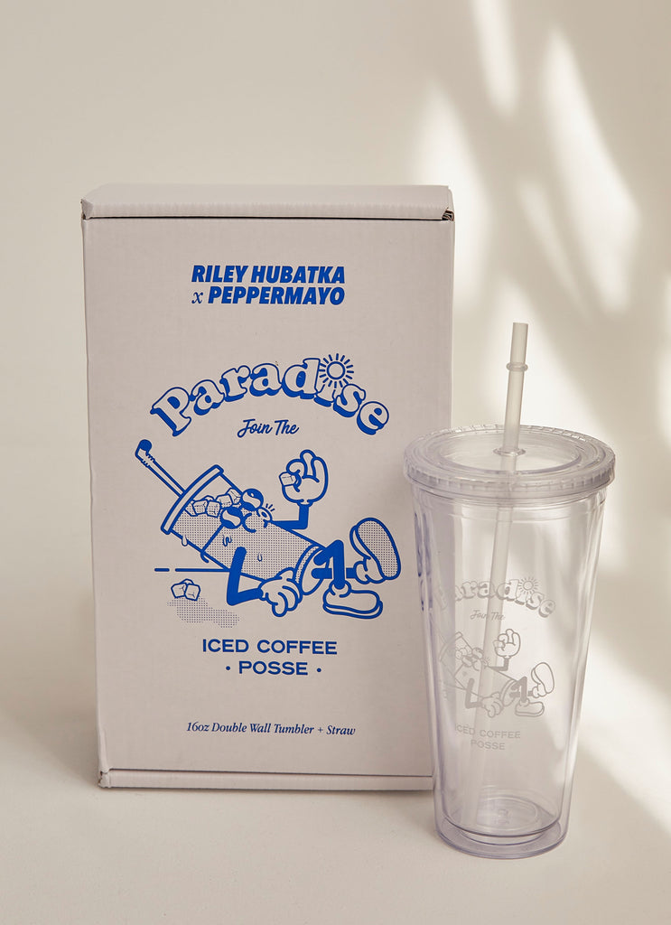 Iced Coffee Posse Tumbler - Clear
