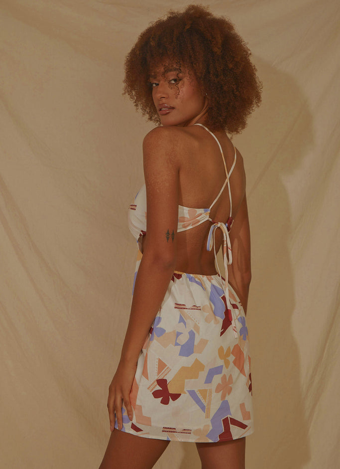 LouLou Mini Dress - Abstract Resort