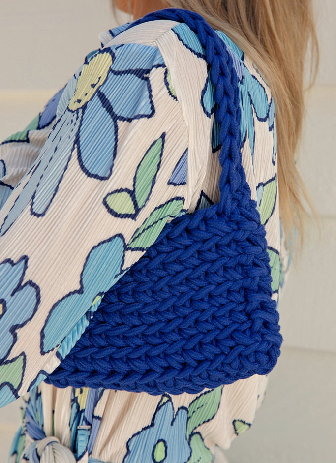 Getaway Weekend Crochet Bag - Cobalt