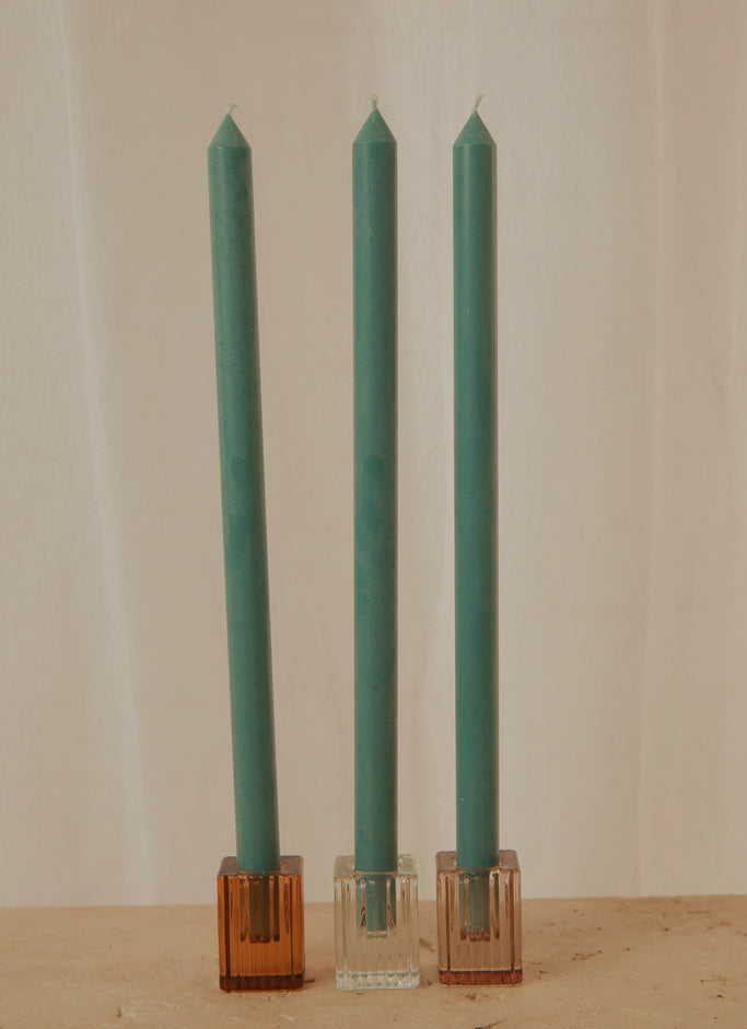 Moreton 40cm Eco Dinner Candle Pack of 4 - Emerald Green