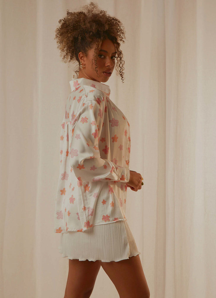 Love Interest Shirt - Pink Wild Poppies