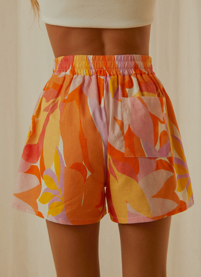 Raffi Linen Shorts - Paloma