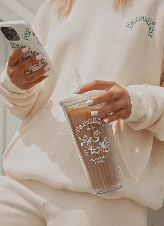 Iced Coffee Posse Tumbler - Clear