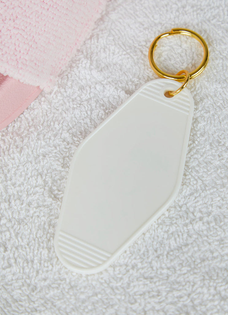 Room 115 Keyring - White