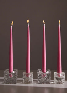Moreton Eco Taper Candle Pack of 4 - Rose Pink