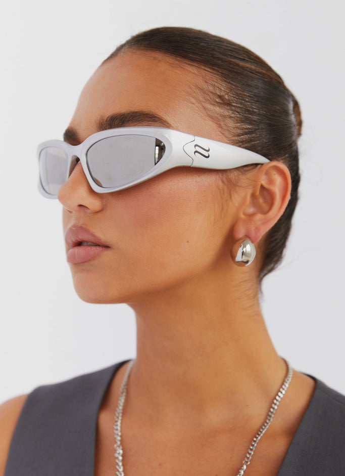 Cyber Hacker Sunglasses - Silver