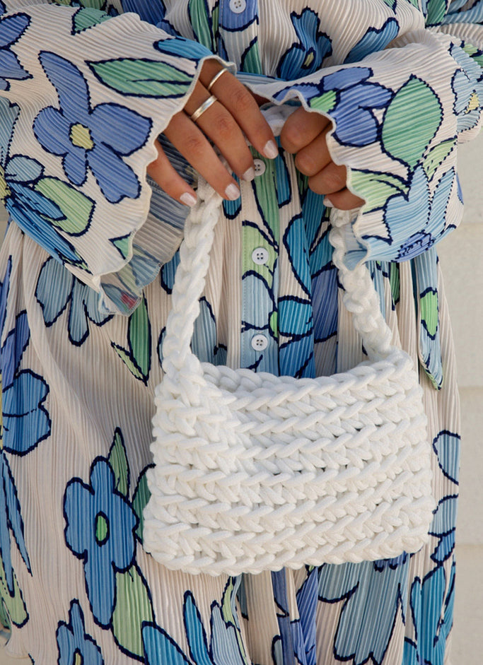 Getaway Weekend Crochet Bag - White