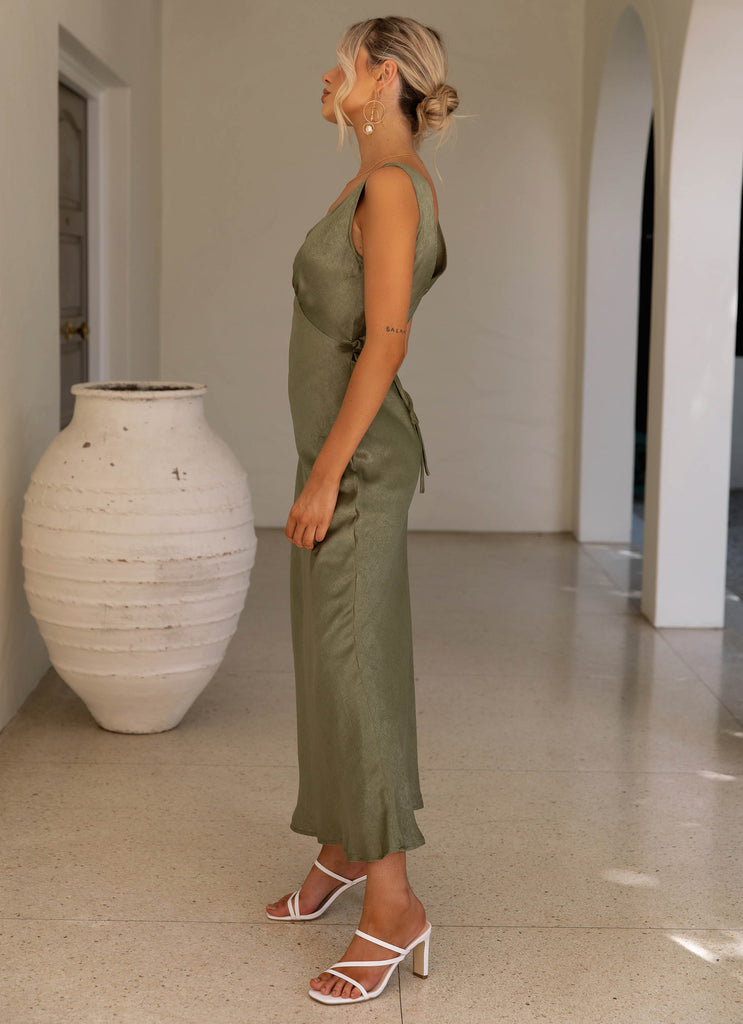 Loren Midi Dress - Khaki