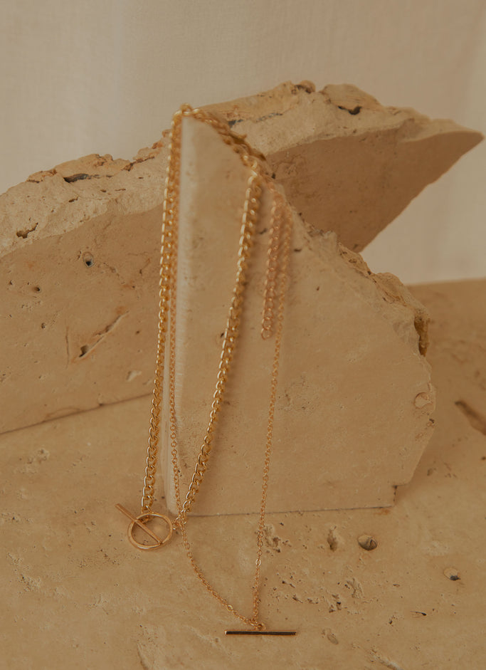 Love You Better Multi Chain Necklace - Gold