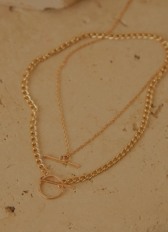 Love You Better Multi Chain Necklace - Gold