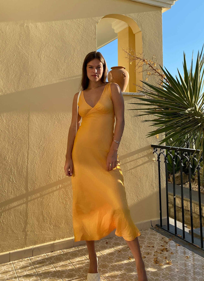 Loren Maxi Dress - Mango Shimmer