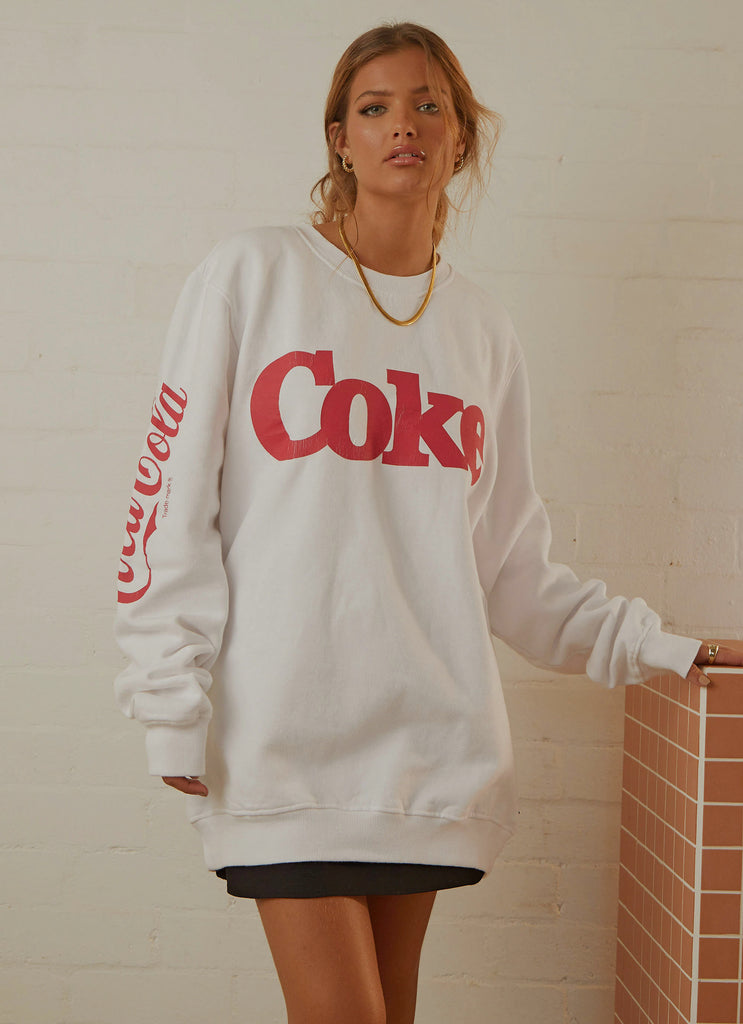 Coca Cola World Sweat - Vintage White