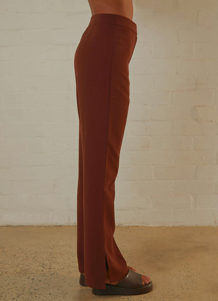 Elita Trouser - Chestnut Brown